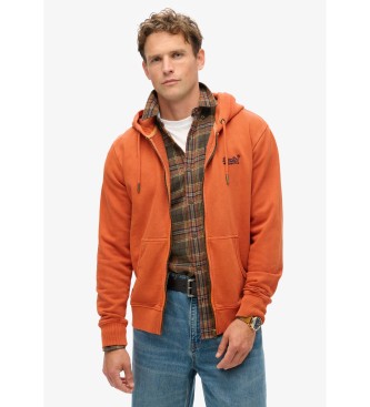 Superdry Essential orange washed sweatshirt