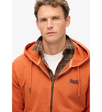 Superdry Sudadera lavada Essential naranja