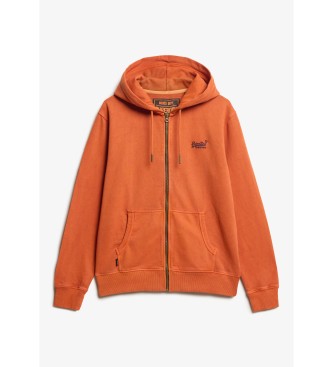 Superdry Essential orange washed sweatshirt