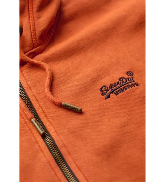 Superdry Essential orange forvasket sweatshirt