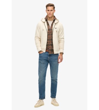 Superdry Felpa essenziale lavata beige