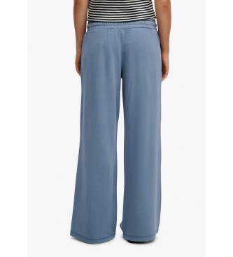Superdry Pantalón Jogger Essential Logo Wide Leg azul