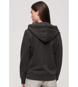 Superdry Essential Logo Zip Sweatshirt black