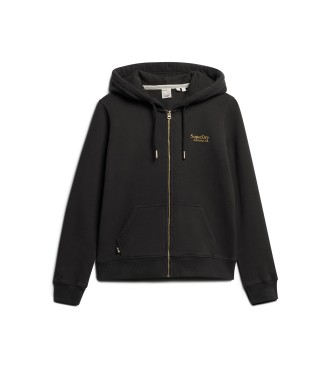 Superdry Essential Logo Zip Sweatshirt black