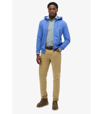 Superdry Essential Logo Zip sweatshirt blauw