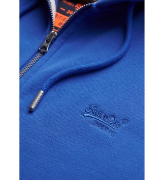Superdry Essential Logo Zip sweatshirt blauw