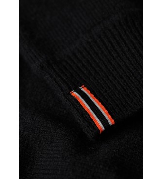 Superdry Maglione nero slim fit essenziale