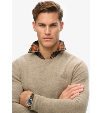 Superdry Essential beige slim fit-jumper