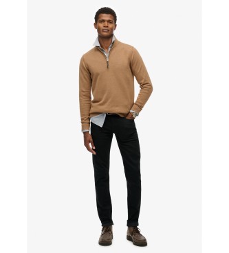 Superdry Jersey Essentials Half Zip marrn