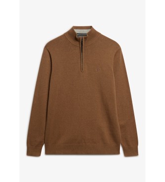 Superdry Jersey Essentials Half Zip marrn