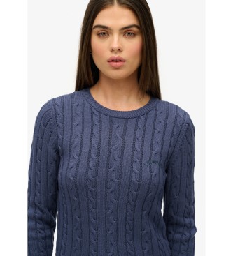 Superdry Essential Slim jersey blå