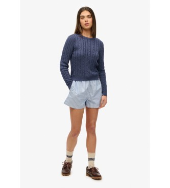 Superdry Essential Slim jersey blå