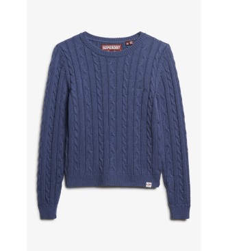 Superdry Essential Slim jersey blå