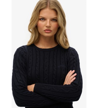 Superdry Essentials Slim marinebl trje