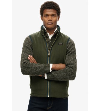 Superdry Estate Fleece-Weste grn