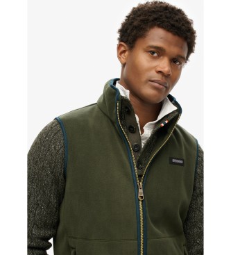 Superdry Estate Fleece-Weste grn