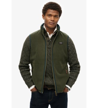 Superdry Estate Fleece-Weste grn