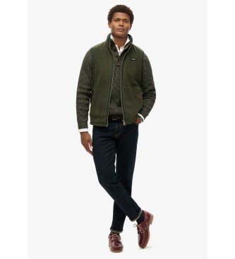 Superdry Estate Fleece-Weste grn
