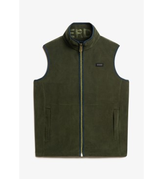 Superdry Estate Fleece-Weste grn
