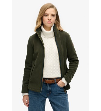 Superdry Estate Full Zip Fleece zielony