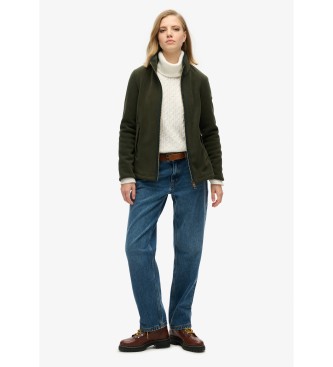 Superdry Estate Full Zip Fleece zielony