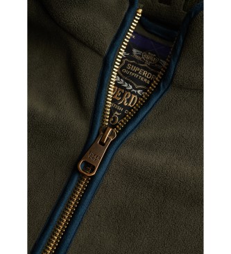 Superdry Estate Full Zip Fleece zielony