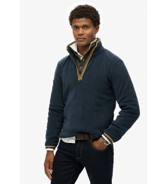 Superdry Kombi Fleece Half Zip Fleece blau