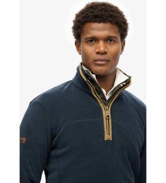Superdry Kombi Fleece Half Zip Fleece blau