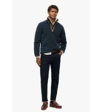 Superdry Kombi Fleece Half Zip Fleece blau