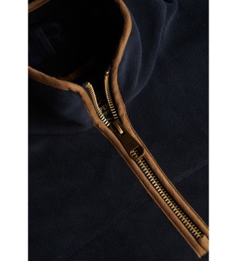 Superdry Kombi Fleece Half Zip Fleece blau