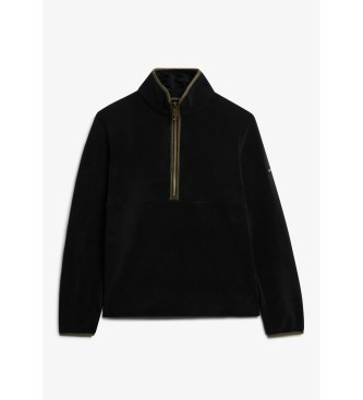 Superdry Estate Fleece Half Zip Fleece black
