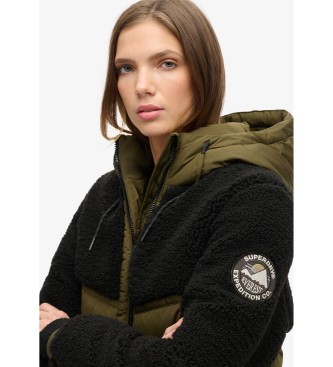 Superdry Everest hibridna bomber jakna zelena