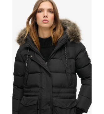 Superdry Everest Langer Mantel schwarz