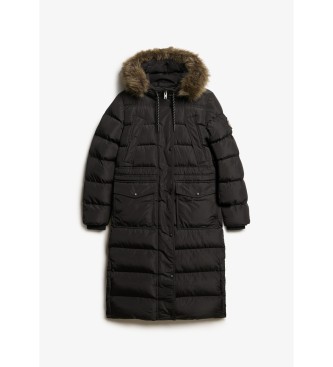 Superdry Everest Langer Mantel schwarz