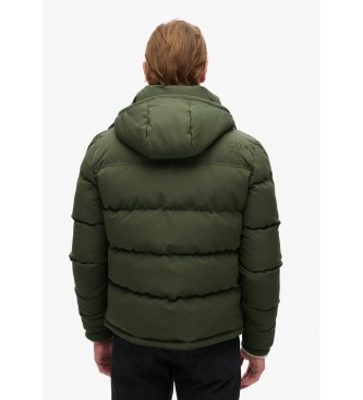 Superdry Everest Hooded Quilted Jacket green