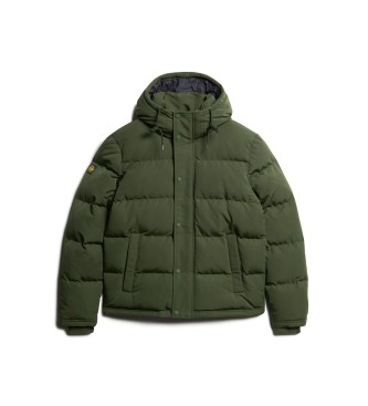 Superdry Everest Hooded Quilted Jacket green