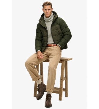 Superdry Chaqueta acolchada con capucha Expedition verde