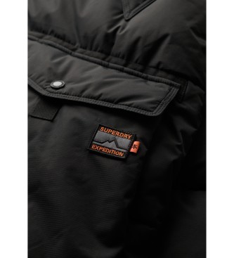 Superdry Expedition gewatteerde parka zwart