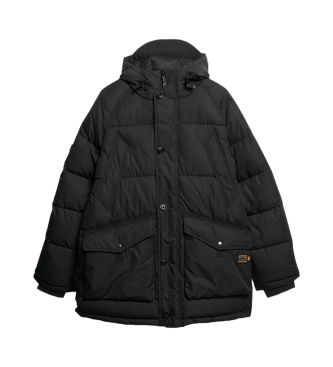 Superdry Expedition gewatteerde parka zwart