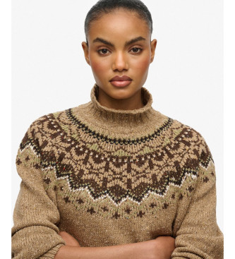 Superdry Fairisle-trje, brun