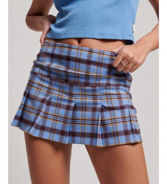 Blue plaid 2025 skirt in store