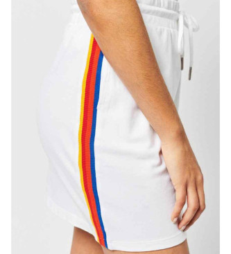 Superdry Hockey skirt striped with logo Vintage Logo white