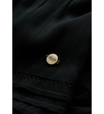 Superdry Falda Ibiza negro