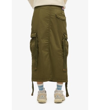 Superdry Groene cargo midirok