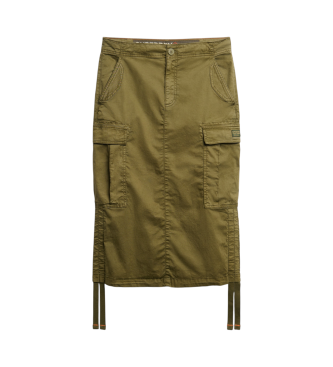 Superdry Groene cargo midirok