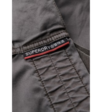 Superdry Grey military midi skirt