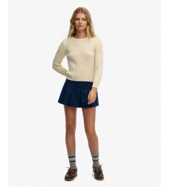 Superdry Spódnica-spodnie plisowana w kolorze granatowym