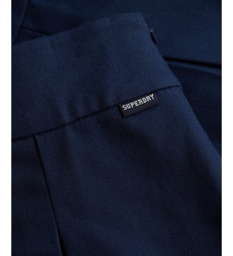 Superdry Spódnica-spodnie plisowana w kolorze granatowym