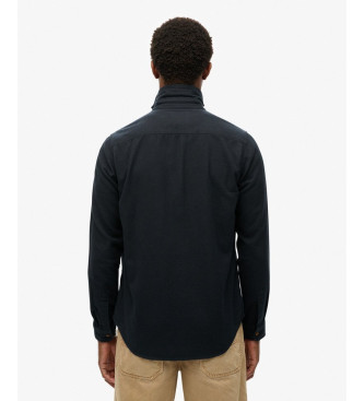 Superdry Flannel arbejdsskjorte sort