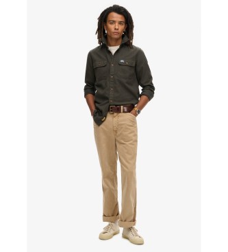 Superdry Camisa Flannel Work verde